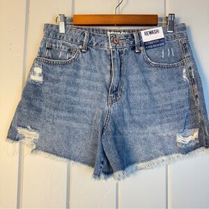 NWT Rewash Distressed Super High Rise Rigid Vintage Babe Shorts 9 / 29